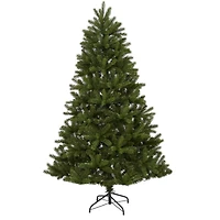 6ft. Pre-Lit New Haven Spruce Artificial Christmas Tree, Clear LED Lights