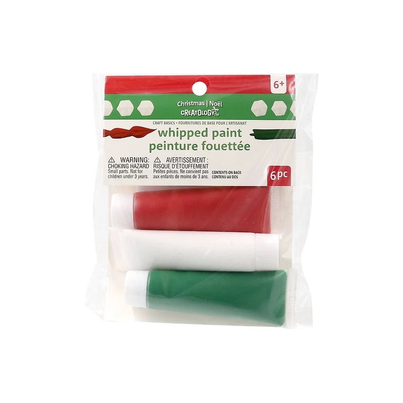 Red, White & Green Whipped Paint with Tips by Creatology™