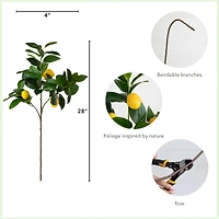 28" Lemon Branch Stems, 3ct.