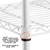 Honey Can Do White 5-Tier Heavy-Duty Adjustable Shelving Unit