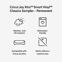 Cricut Joy Xtra™ Permanent Smart Vinyl™ Classics Sampler