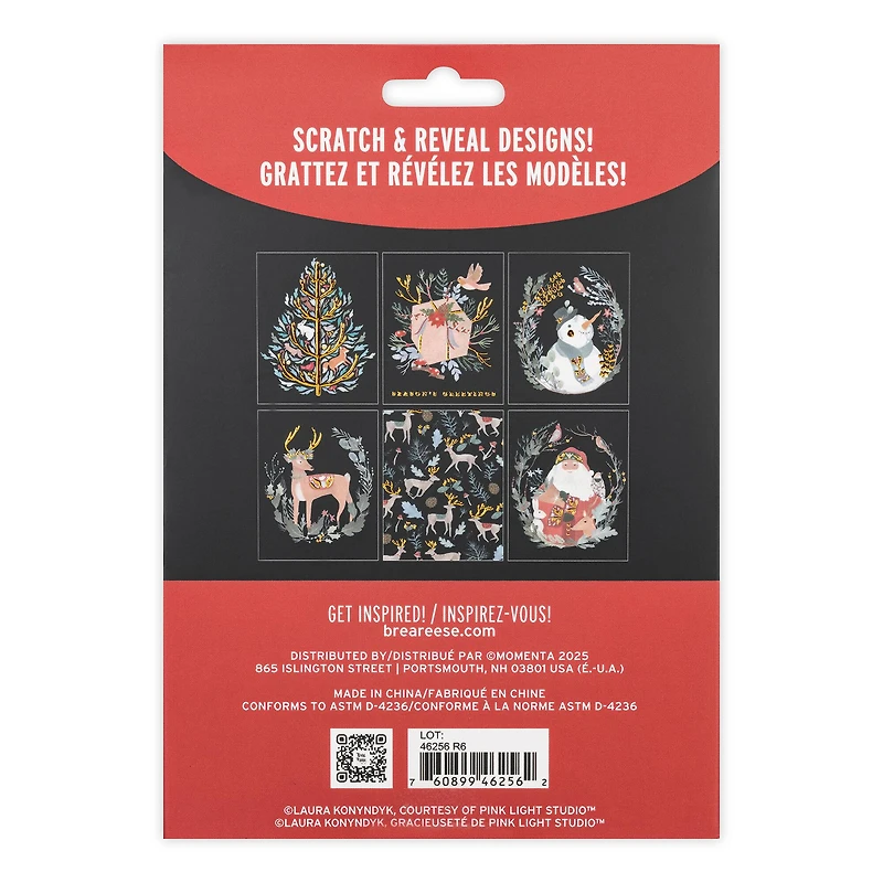 Brea Reese™ Holiday Woodland Scratch Art Card Kit