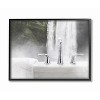 Stupell Industries Waterfall Bath Time Bathroom Framed Wall Art