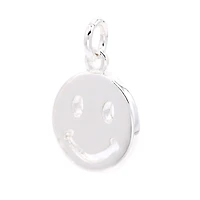 Silver Plated Smiley Face Charm by Bead Landing™
