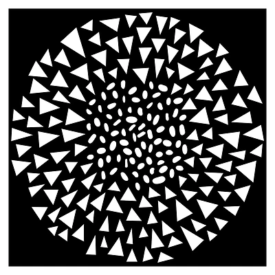 The Crafter's Workshop Dash Triangle Stencil, 6'' x 6''