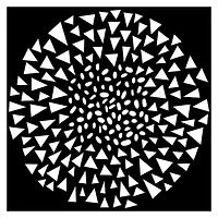 The Crafter's Workshop Dash Triangle Stencil, 6'' x 6''