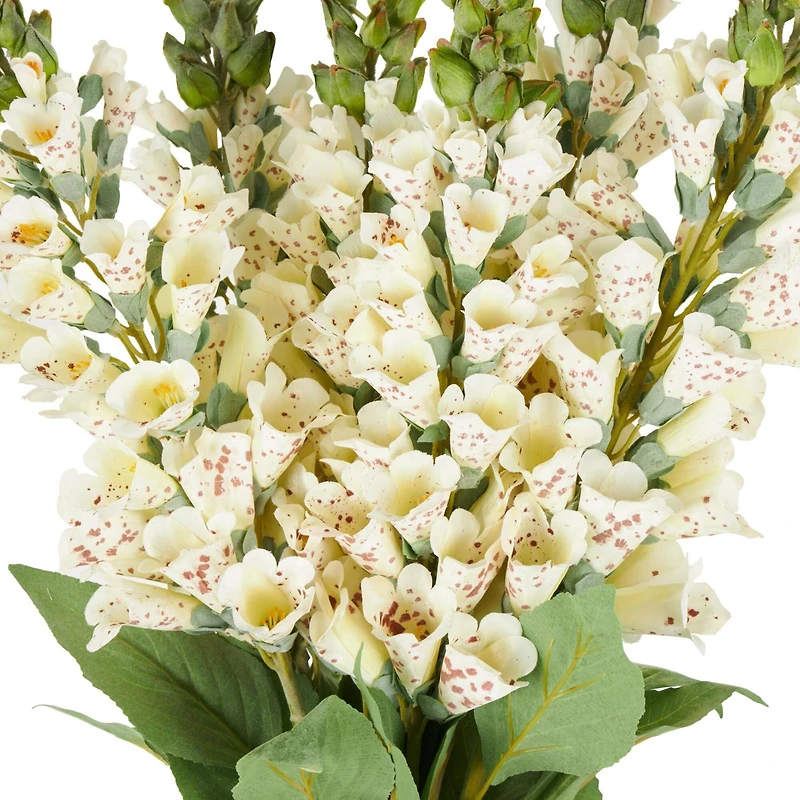 32" White Foxglove Artificial Flower Stem, 8ct.