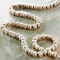 Silver Metal Small Cube Beads, 4mm by Bead Landing™