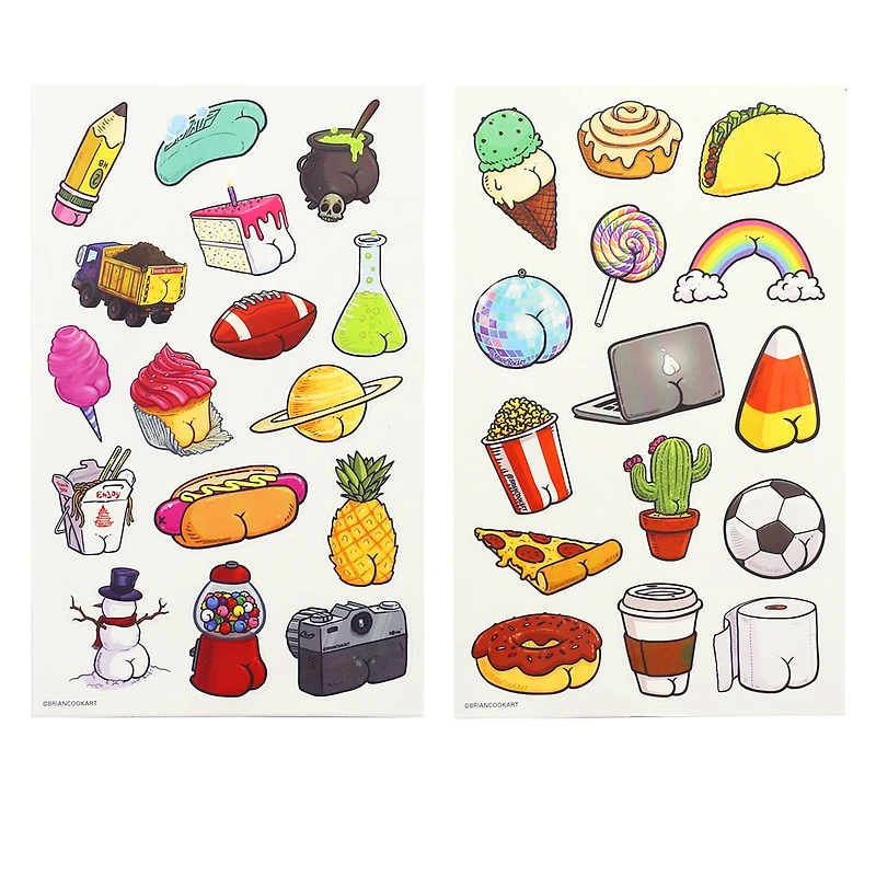 Butts on Things Stickers