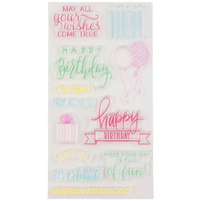 Happy Birthday Clear Stamps by Recollections™