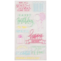Happy Birthday Clear Stamps by Recollections™
