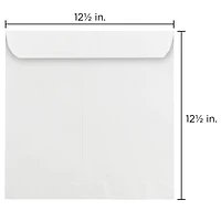 JAM Paper 12.5" Large White Square Invitation Envelopes