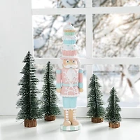 Glitzhome® 18.25" Resin Christmas Cupcake Nutcracker Table Decor