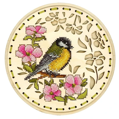 MP Studia Welcoming Spring Cross Stitch On Wood Kit