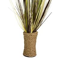 2.8ft. Long Grass Plant in Twisted Rope Pot