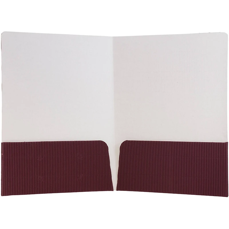 JAM Paper Corrugated Textured 2-Pocket Folders