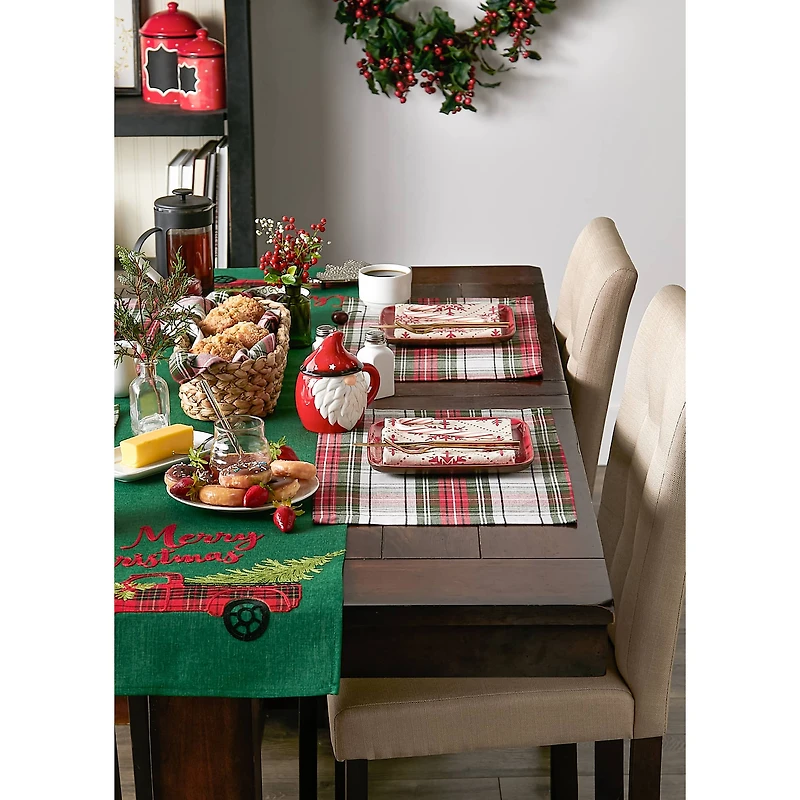 DII® Christmas Plaid Placemats, 6ct.