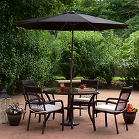 9ft. Outdoor Patio Market Umbrella with Hand Crank & Tilt