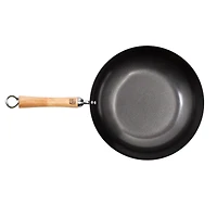 Joyce Chen 12" Carbon Steel Nonstick Stir Fry Pan with Birch Handle