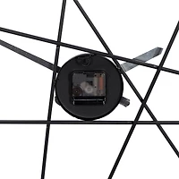 CosmoLiving by Cosmopolitan 24" Black Metal Contemporary Wall Clock