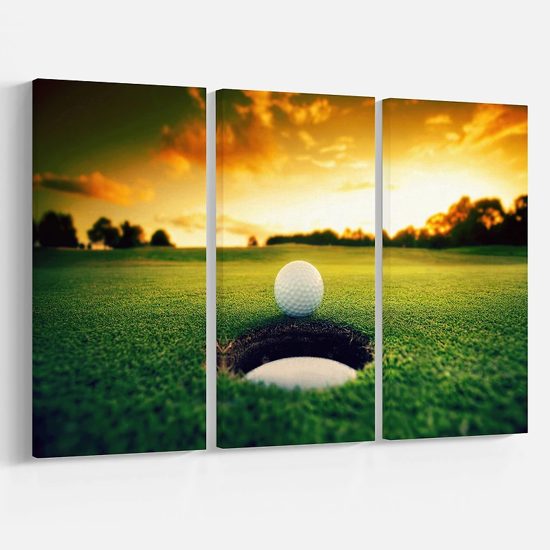 Designart - Golf Ball Near Hole