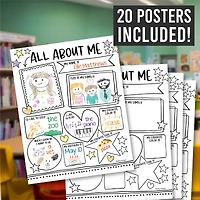 Hadley Designs 11" x 14" Star Student Read All About Me Posters, 20ct.