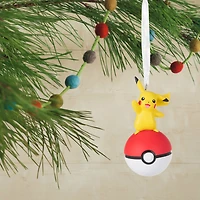 Hallmark 3" Pokémon™ Pikachu on Poké Ball Ornament