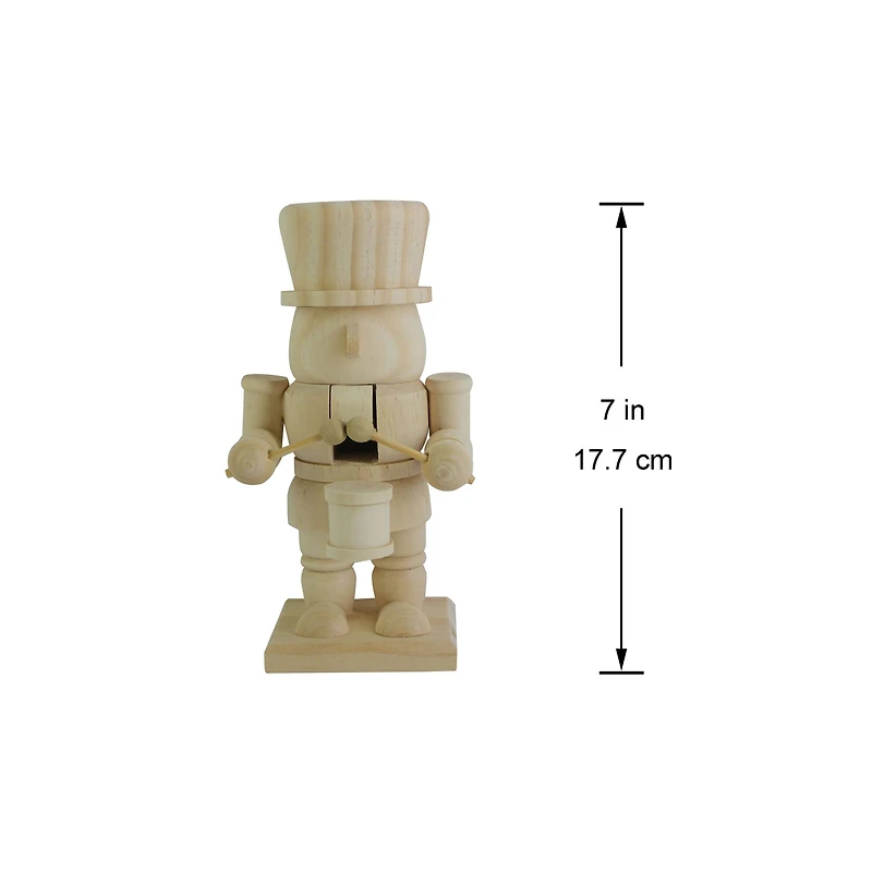7" Soldier Drummer DIY Pinewood Nutcracker by Make Market®