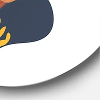 Designart - Abstract Flowers On Minimal Shapes VIII