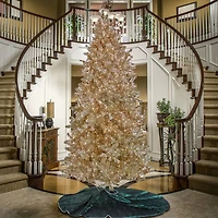 10ft. Pre-Lit Platinum Metallic Evergreen Artificial Christmas Tree
