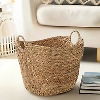Brown Sea Grass Contemporary Storage Basket