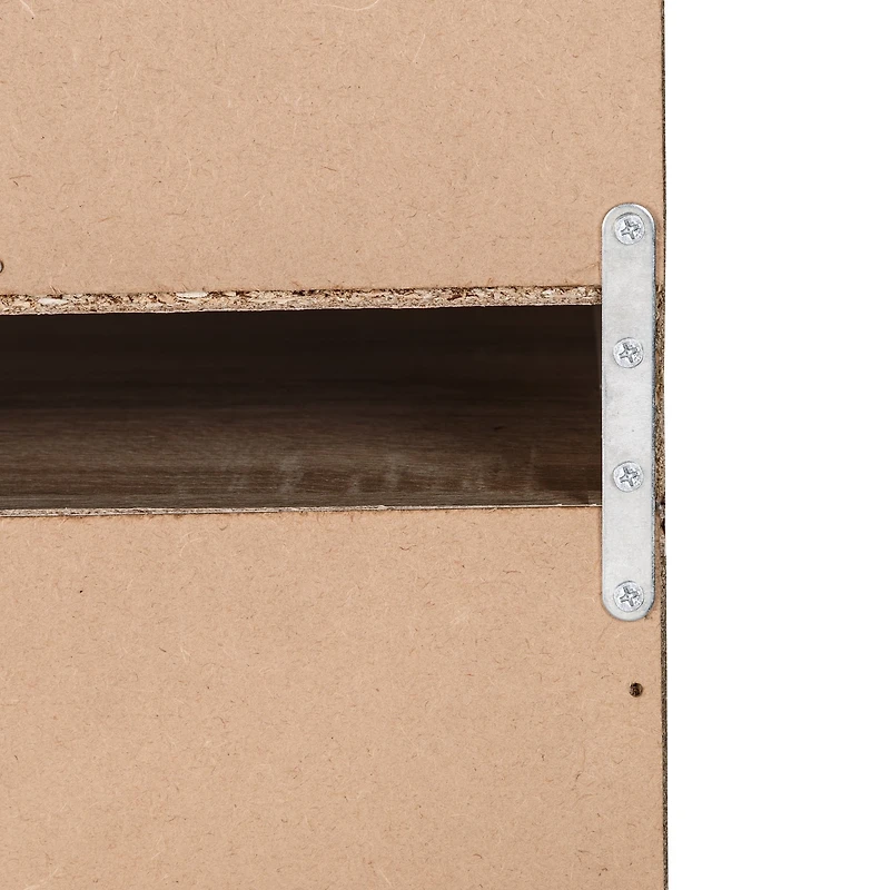 Honey Can Do Brown Freestanding Stackable Shelf Unit with 2 Shelves & Wood Finish