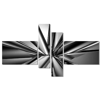 Designart - Futuristic Crystal Background