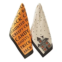 DII® Haunted Hollow Printed Dishtowels Set