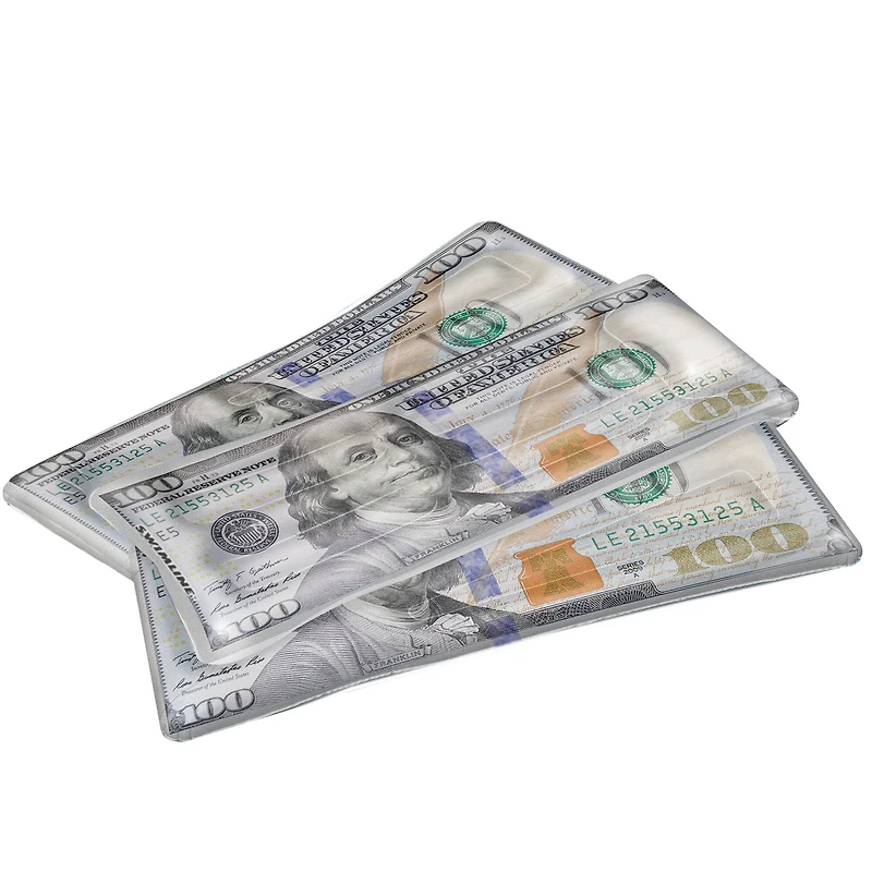 84" White & Green Benjamin Franklin Money Inflatable Pool Lounger