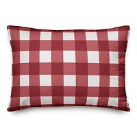 Red Buffalo Check Throw Pillow