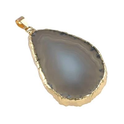 Natural Teardrop Agate Pendant by Bead Landing™