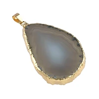 Natural Teardrop Agate Pendant by Bead Landing™