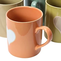 Hello Honey® 14oz. Handmade Stoneware Mug Set with Wax Relief Heart