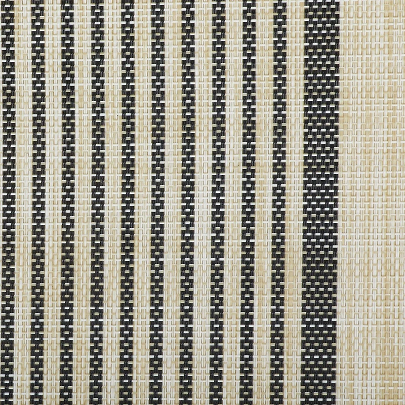 DII® Black Middle Stripe PVC Woven Placemat, 6ct.