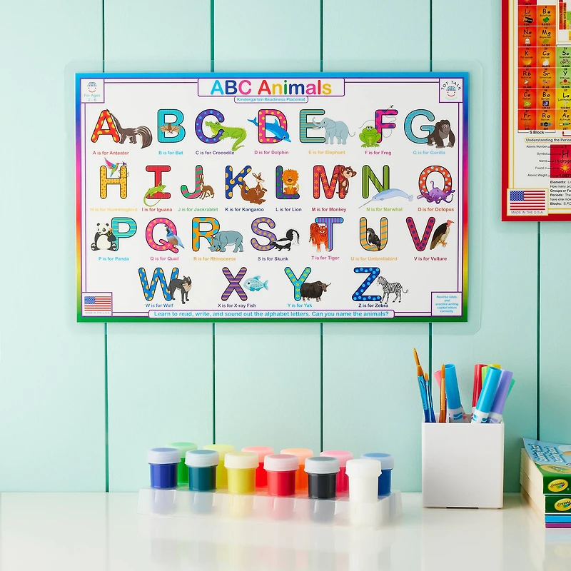 Tot Talk ABC Animals Placemat