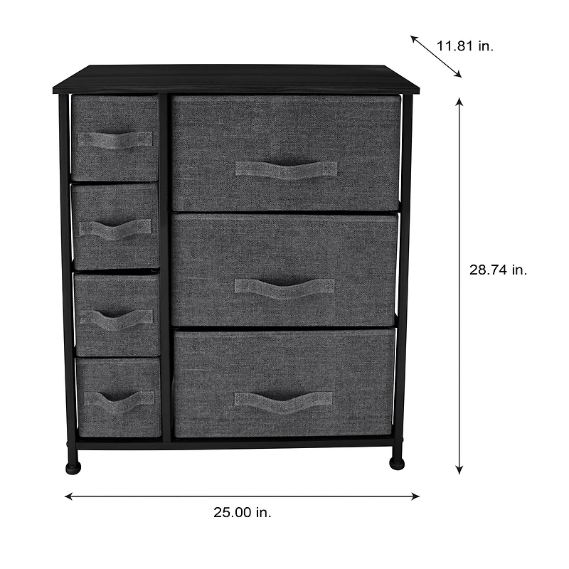 Simplify 7 Drawer Storage Dresser
