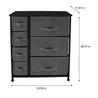 Simplify 7 Drawer Storage Dresser