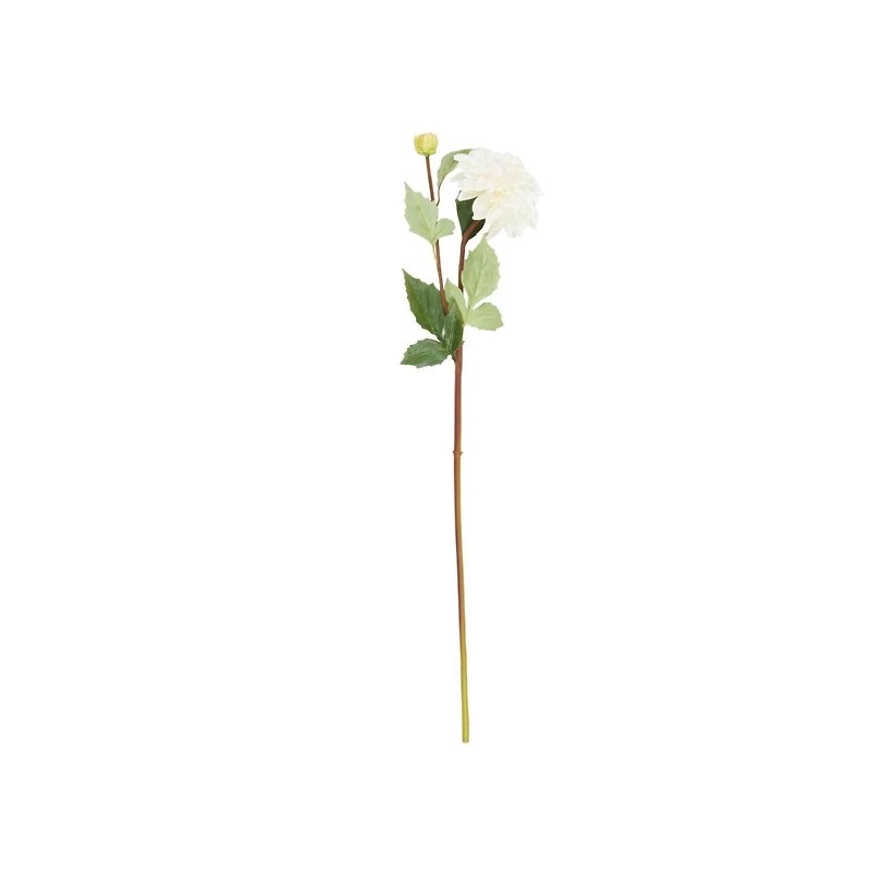 30" White Dahlia Artificial Flower Stem, 8ct.