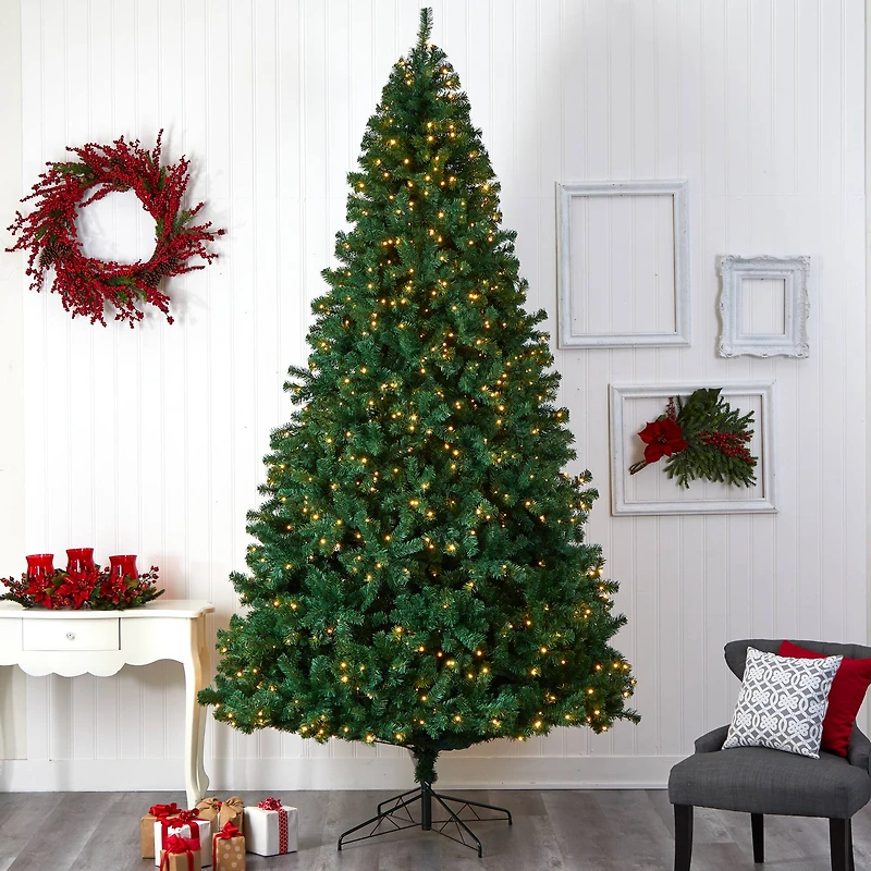11ft. Pre-Lit Northern Tip Artificial Christmas Tree, Clear LED Lights