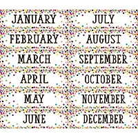 Teacher Created Resources Confetti Monthly Headliners, 3 Packs of 36