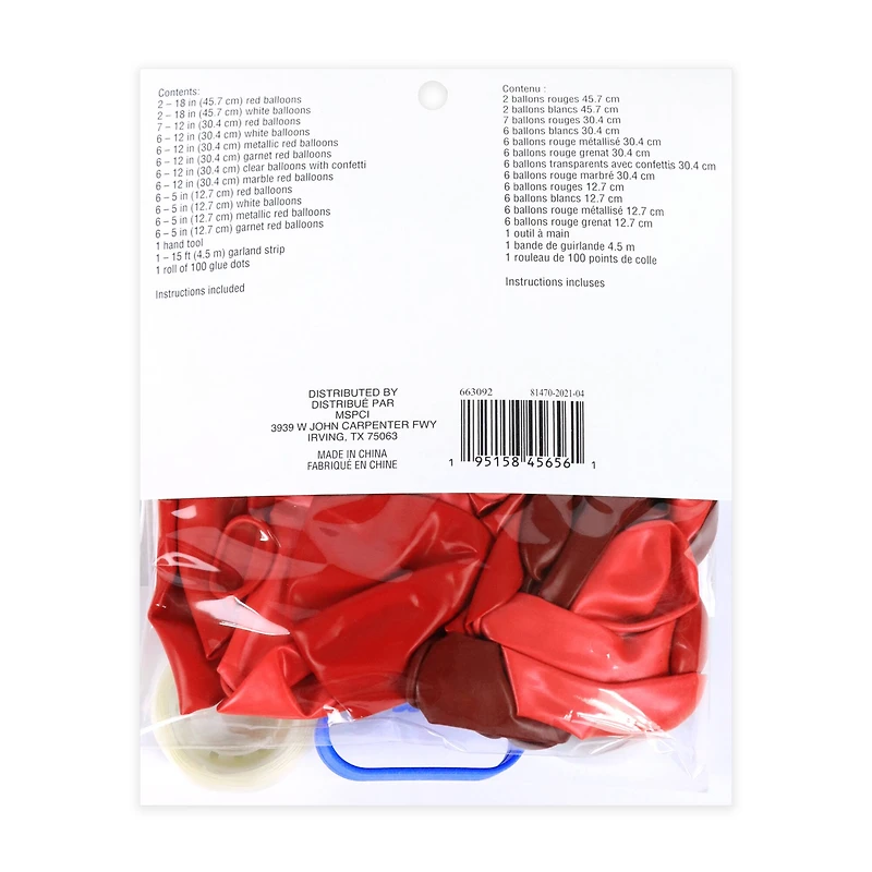 10ft. Red Garland Balloon Kit by Celebrate It™