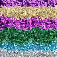 12 Pack: Signature™ Iridescent Shapes Glitter Caddy by Recollections™