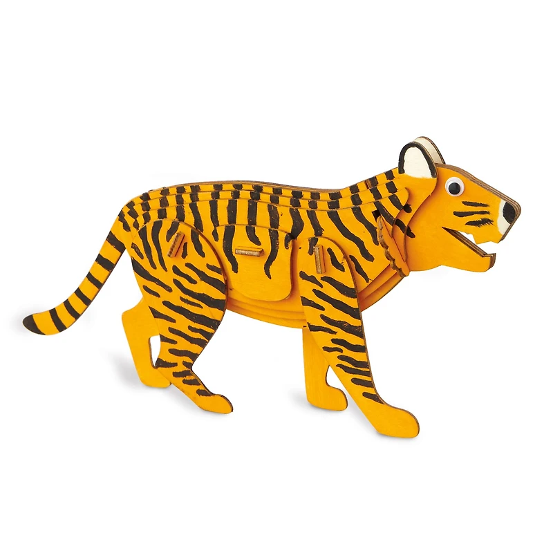 Tiger Color-In 3D Wood Puzzle by Creatology™