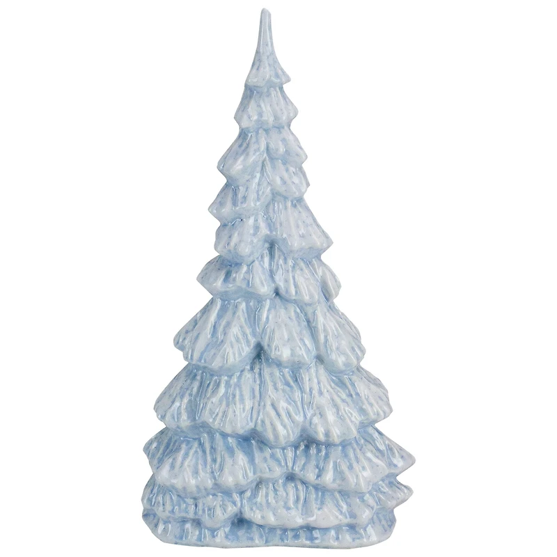 12.5" Blue & White Textured Christmas Tree Tabletop Décor